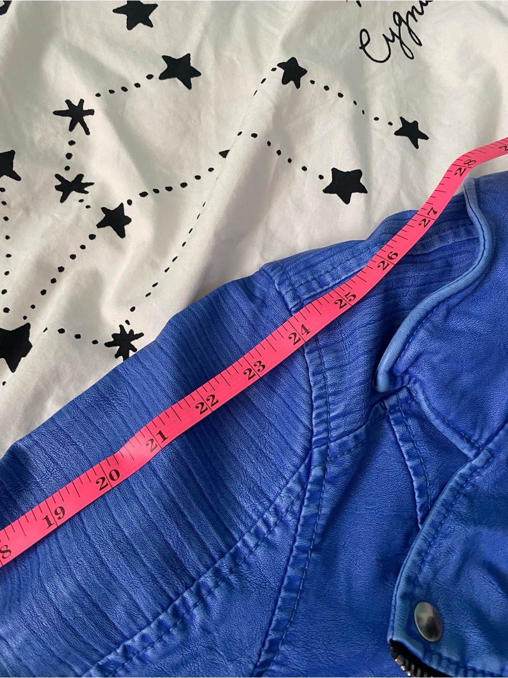 Blank NYC Electric Blue Leather Moto Jacket in medium - Picture 11 of 12